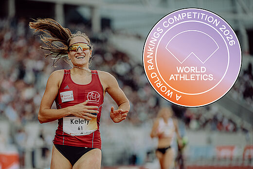 Gute Nachrichten: Unser Meeting ist von Kategorie F auf Kategorie E bei World Athletics aufgestiegen