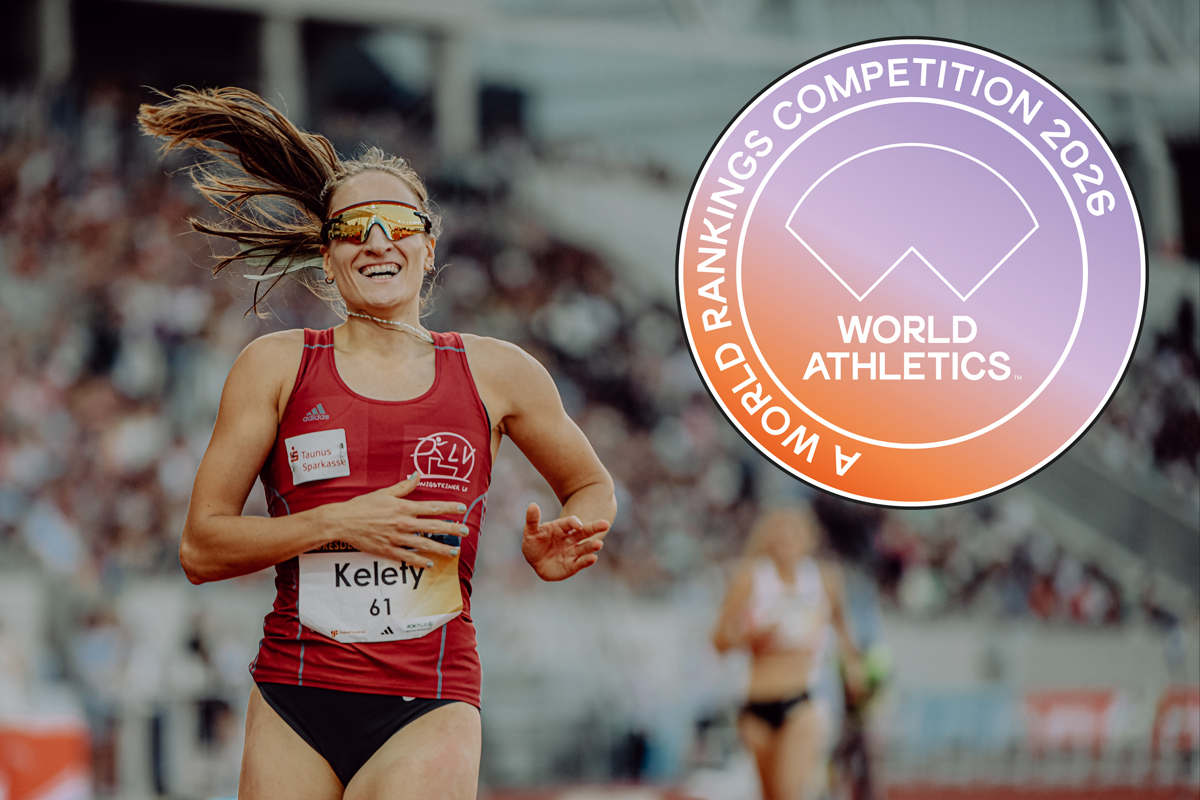 Gute Nachrichten: Unser Meeting ist von Kategorie F auf Kategorie E bei World Athletics aufgestiegen